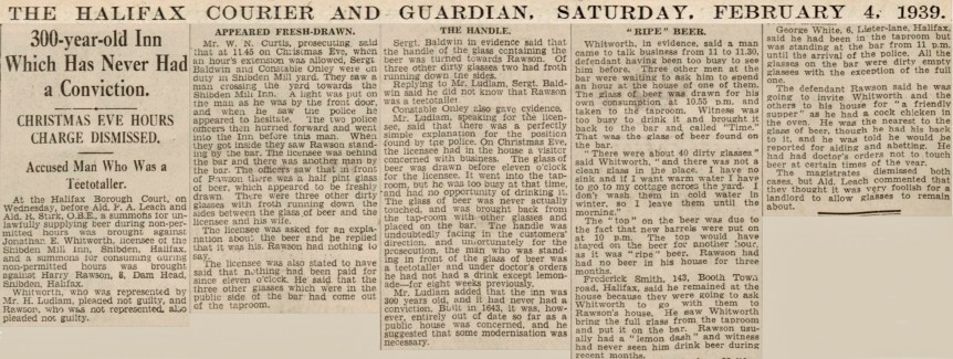 Article About Shibden Mill Inn