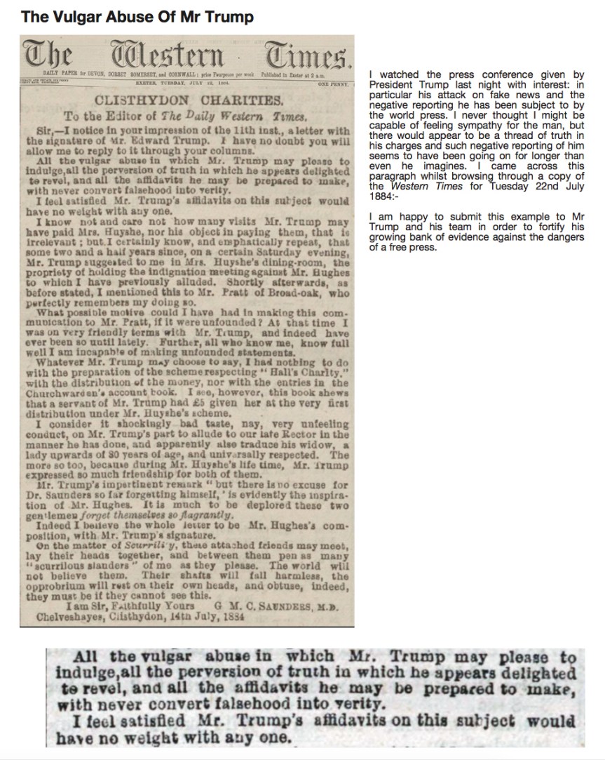 The Vulgar Abuse Of Mr Trump - Memories From Nowhere