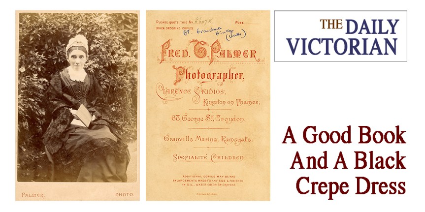 Daily Victorian : A Good Book And A Black Crepe&nbsp;Dress