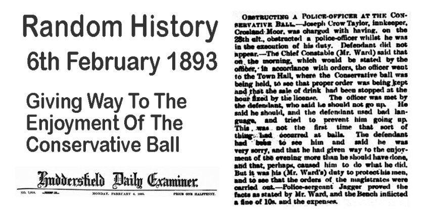 Random History : Giving Way To The Enjoyment Of The Conservative&nbsp;Ball