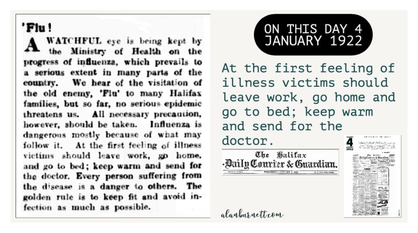 On This Day – 4 Jan 1922 : Keep Fit And Avoid&nbsp;Infection