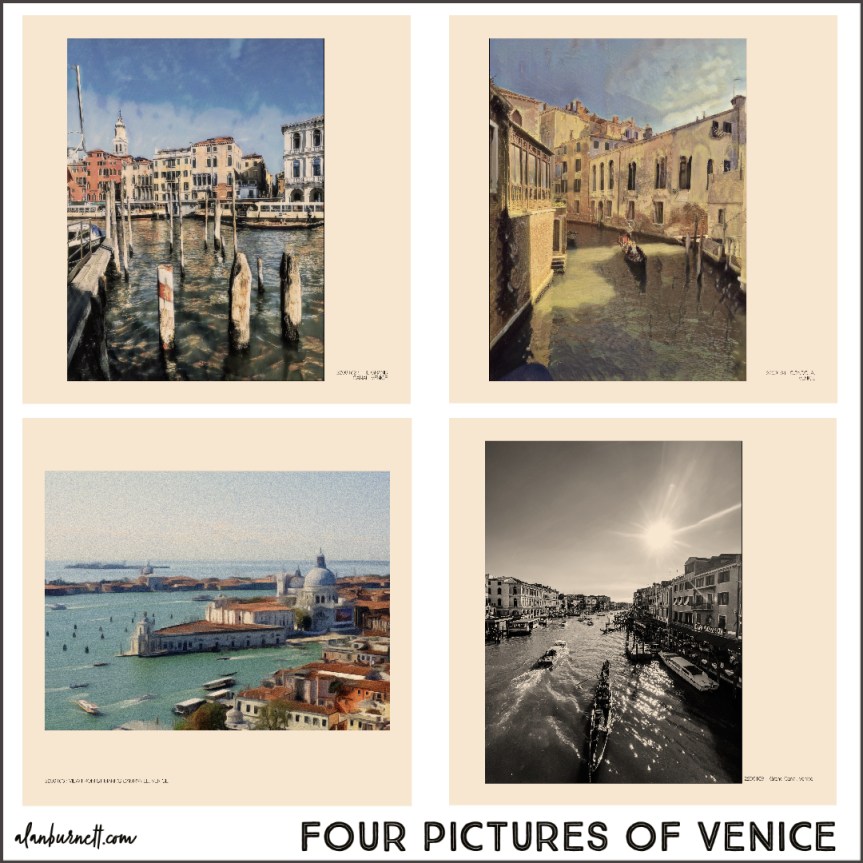 FOUR PICTURES OF&nbsp;VENICE