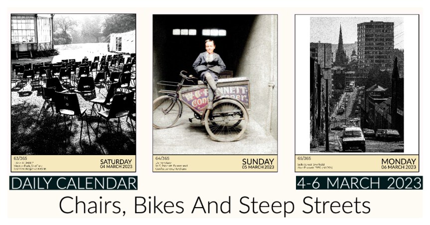 Daily Calendar : Chairs, Bikes and Steep Hills (4-6 March&nbsp;2023)