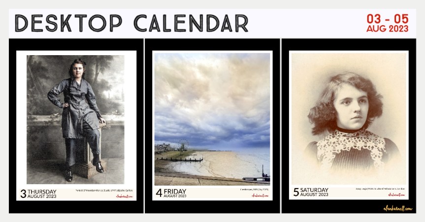 Desktop Calendar : 3 – 5 August&nbsp;2023